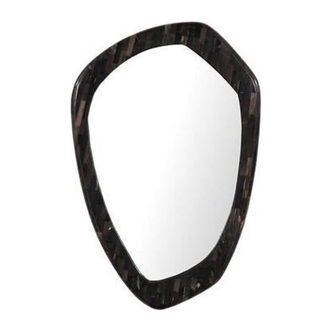 Morphic Petrified Mirror, Point, Black Frame Phillips Collection