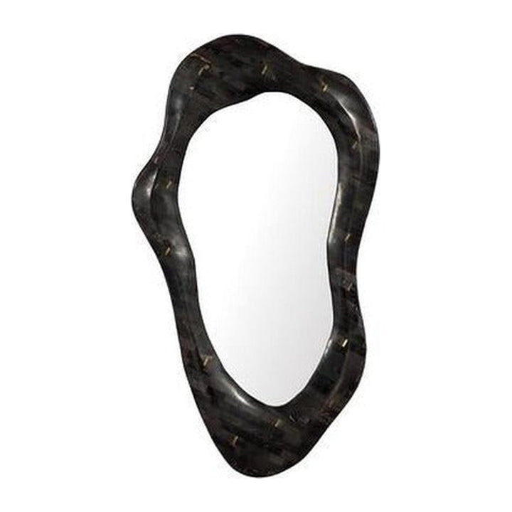 Morphic Petrified Mirror, Wave, Black Frame Phillips Collection