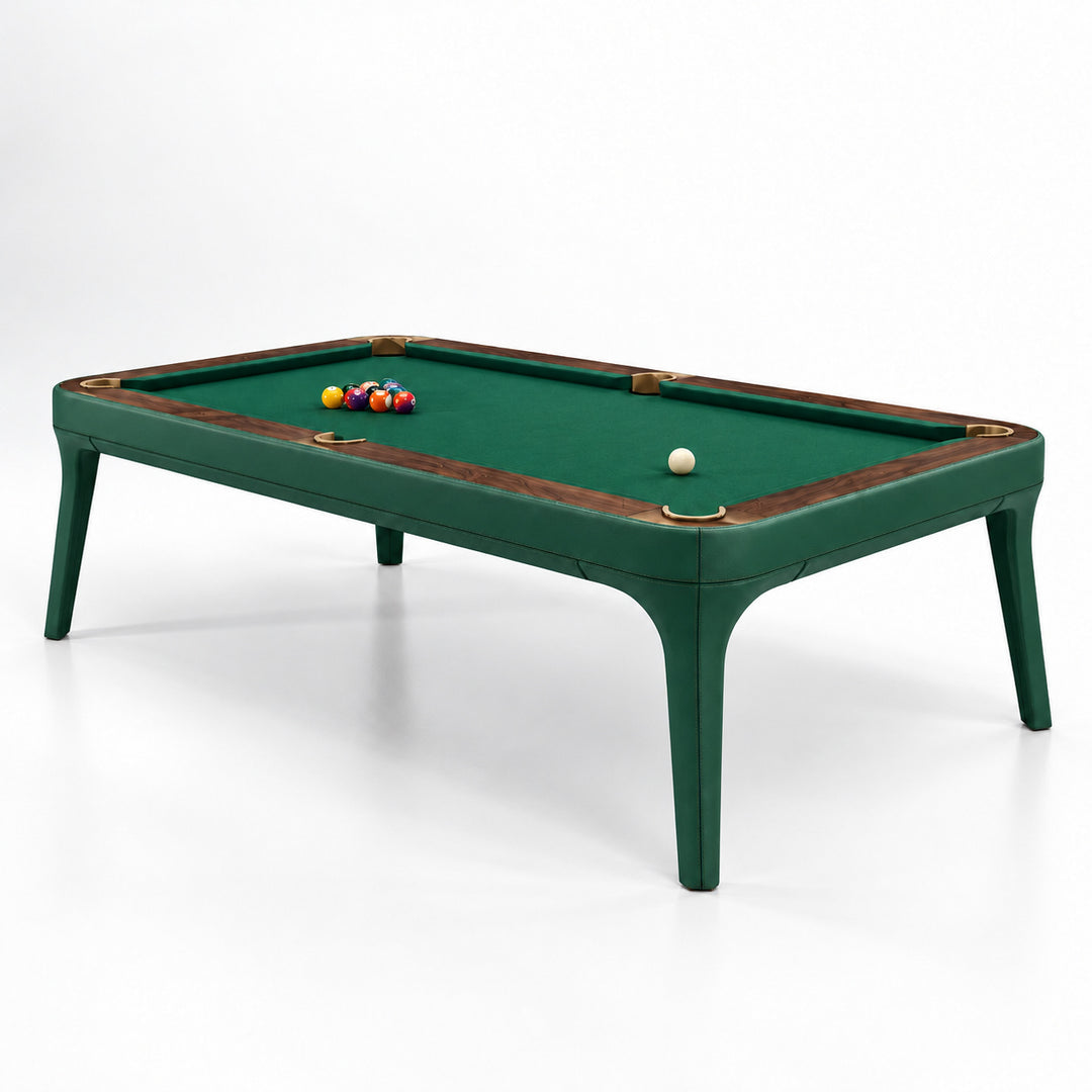 Morris pool table - Leather Emerald 