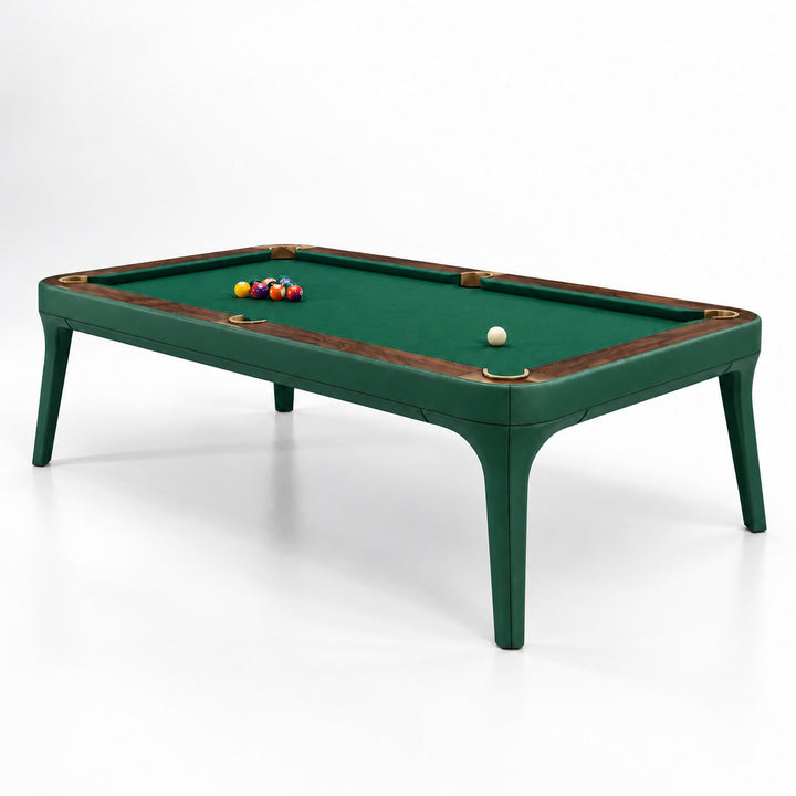 Morris pool table - Leather Emerald 