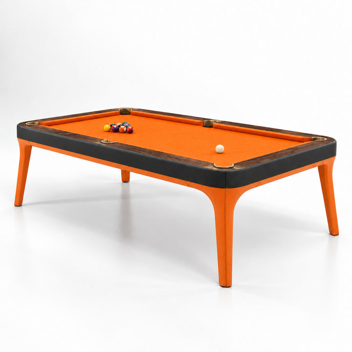Morris pool table - Tangerine &amp; Black 