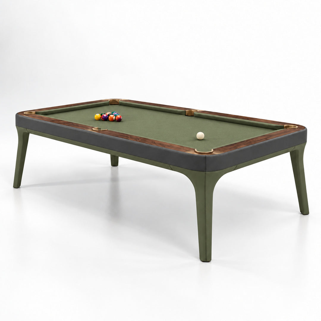 Morris pool table - Olive &amp; Charcoal 