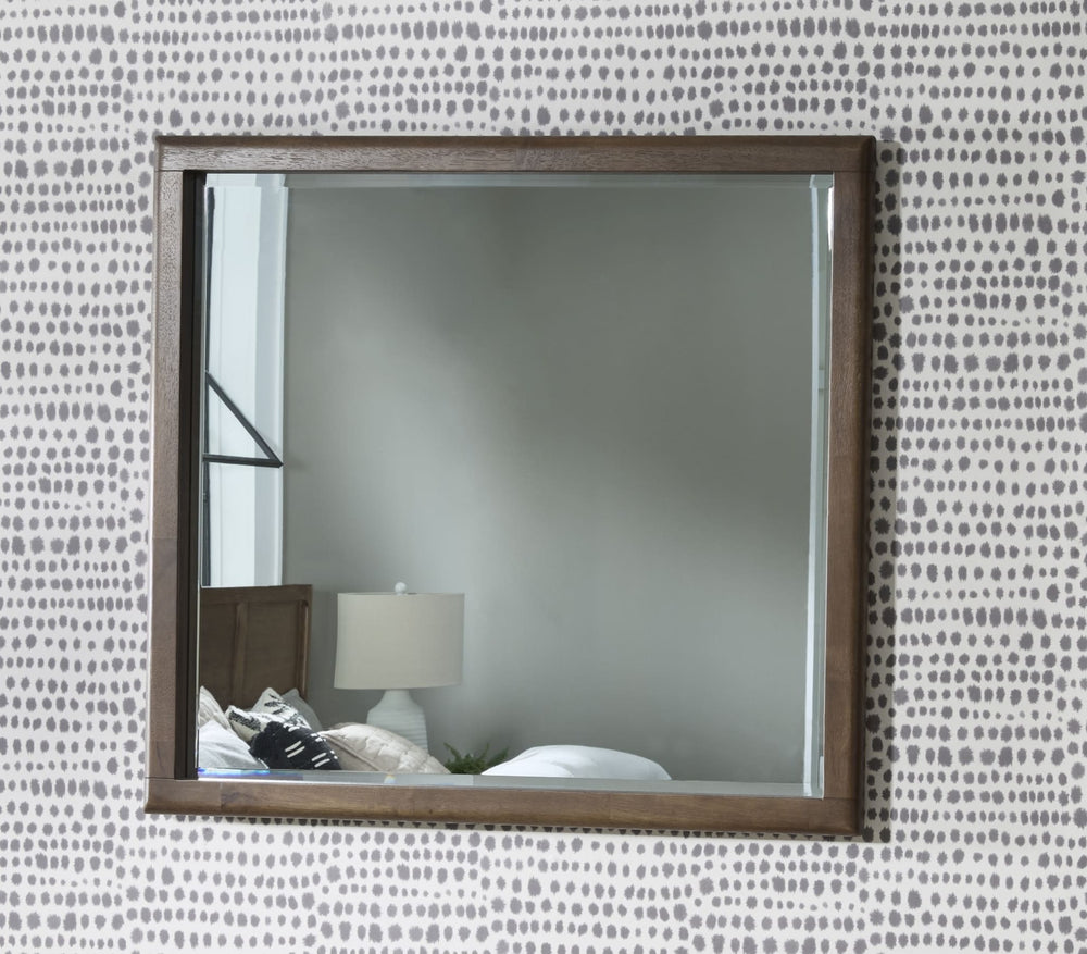 Morris Dresser Mirror in Claystone — styled in a room