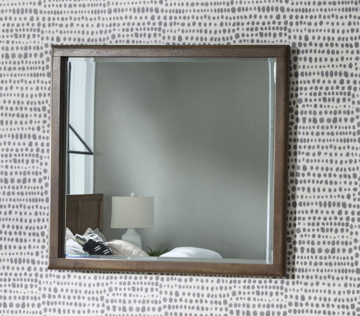 Morris Dresser Mirror in Claystone — styled in a room