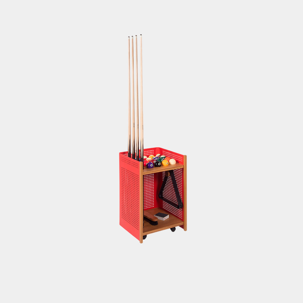 Mou Indoor cue rack in Traffic Red by RS Barcelona