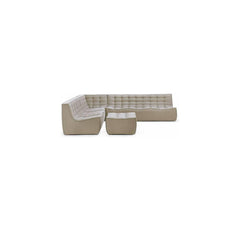 N701 Modular 4-Piece Beige Fabric Sectional Set Sectionals Ethnicraft