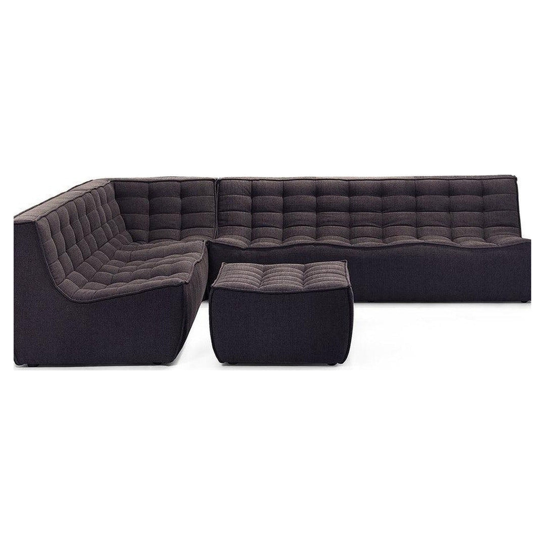 N701 Modular 4-Piece Dark Grey Fabric Sectional Set Ethnicraft