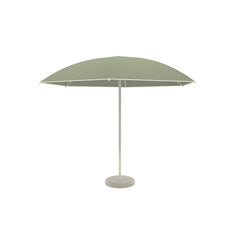 Nata Plu Center-Pole Umbrella Set by Harbour in Aluminum Limestone