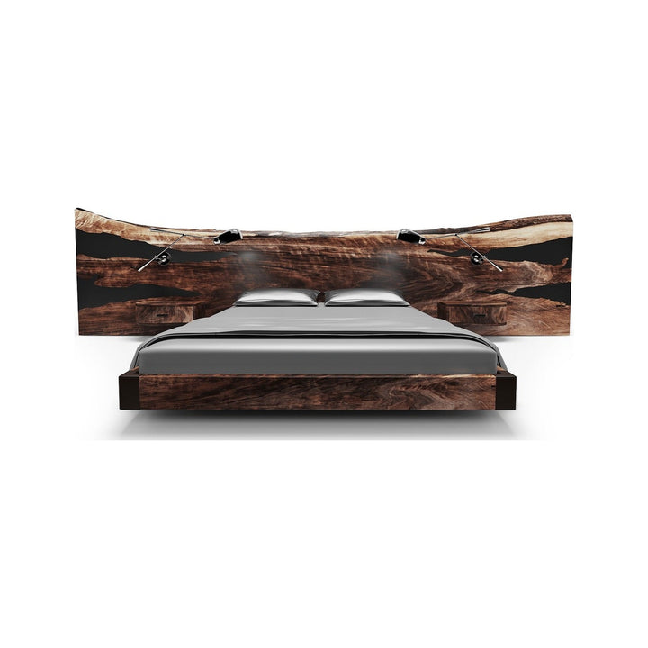 Natural King Size Walnut Bed Arditi Collection