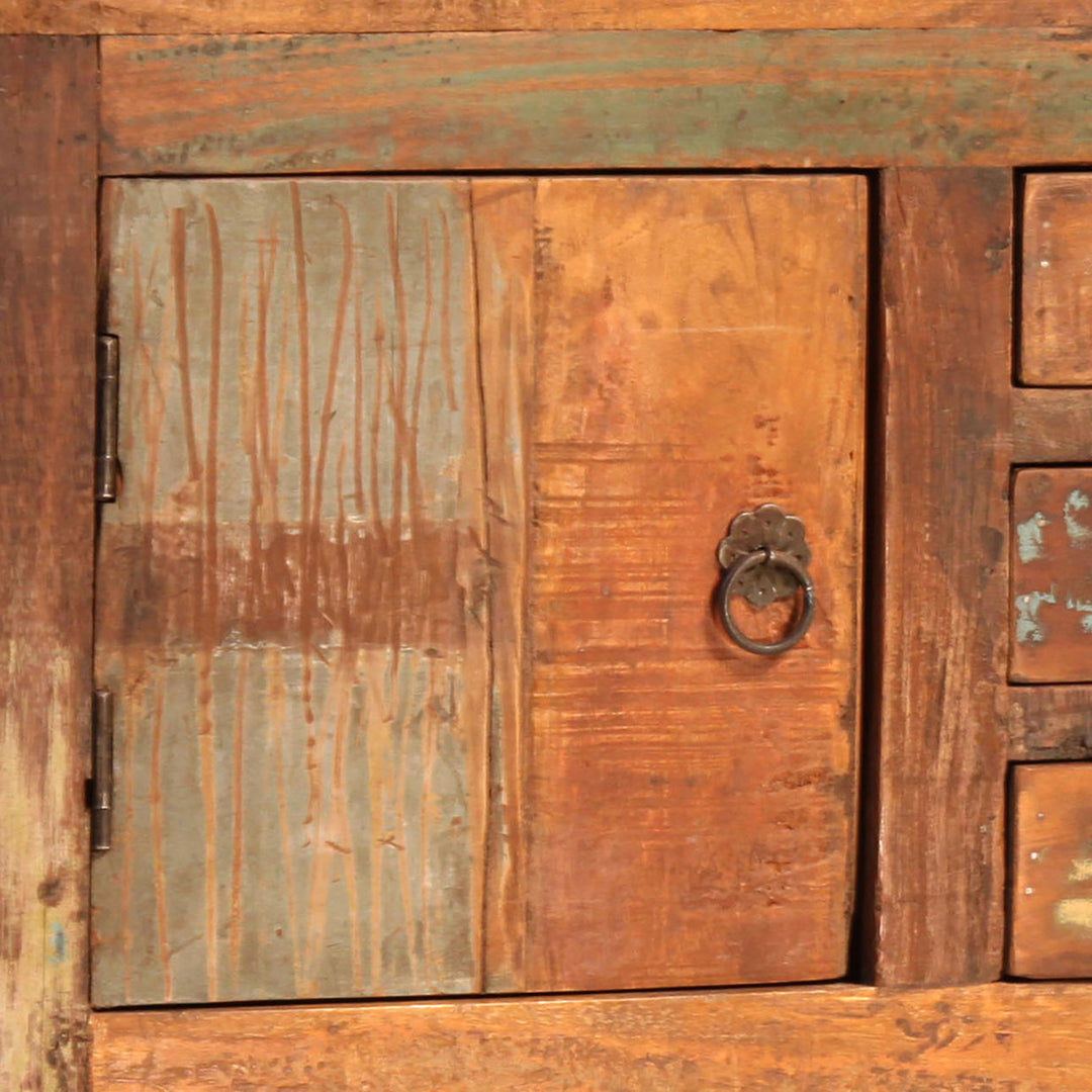 Norton Reclaimed Wood Console Table, detail 1 view