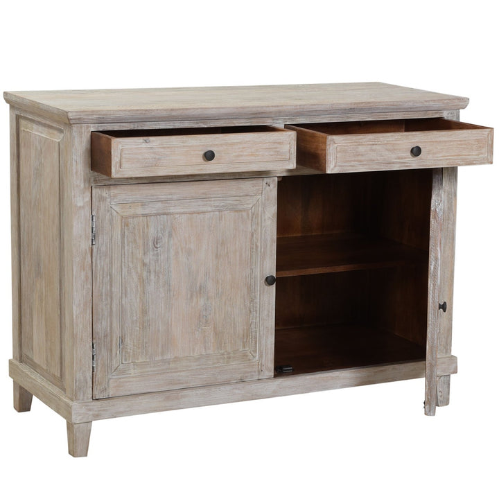 Siena Mango Wood Sideboard, open door view