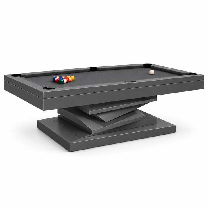 Neavio Charcoal rendered preview: Charcoal frame and base finish and supplier Charcoal felt on white