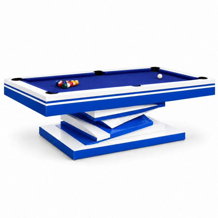 Neavio Arctic Blue rendered preview: Gloss White / Cobalt Blue finish and supplier Euro Blue felt on white