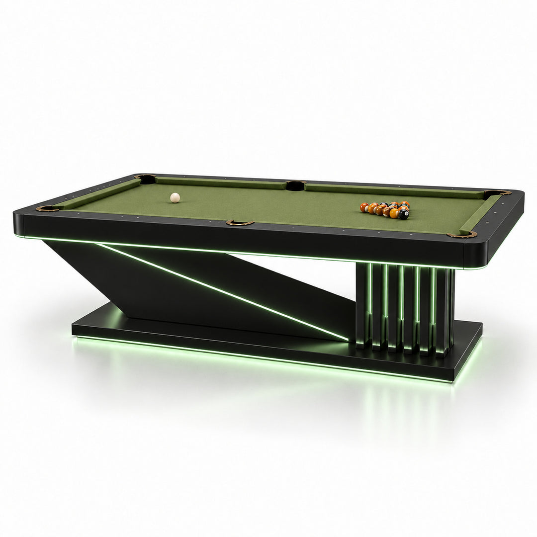Ness pool table - Black / Olive 