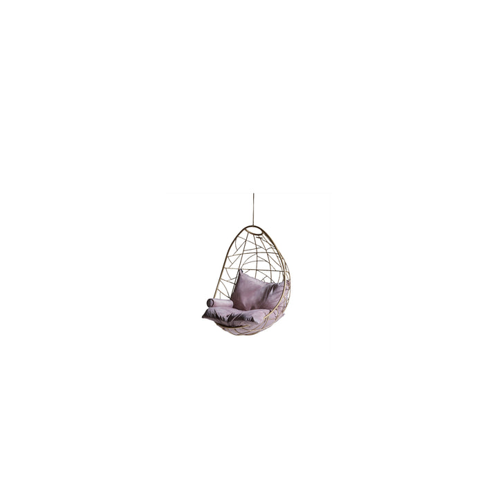 Nest Egg Hanging Swing Chair in Gold Hanging Chairs Studio Stirling