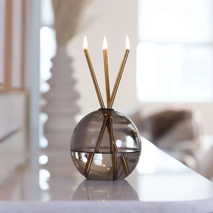Neva Candle Set — Gold / Storm — lifestyle (square-fill)