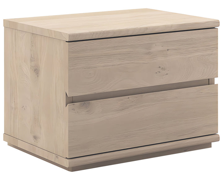 Nevada Night Table — studio view, light oak finish