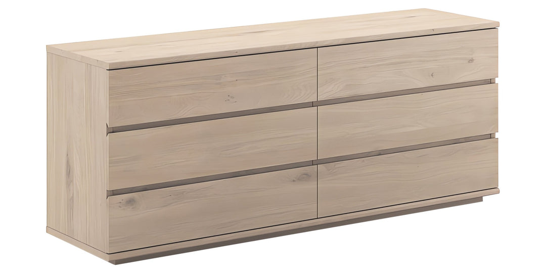 Nevada Double Dresser — studio view, light oak finish