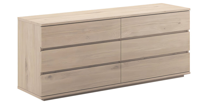 Nevada Double Dresser — studio view, light oak finish