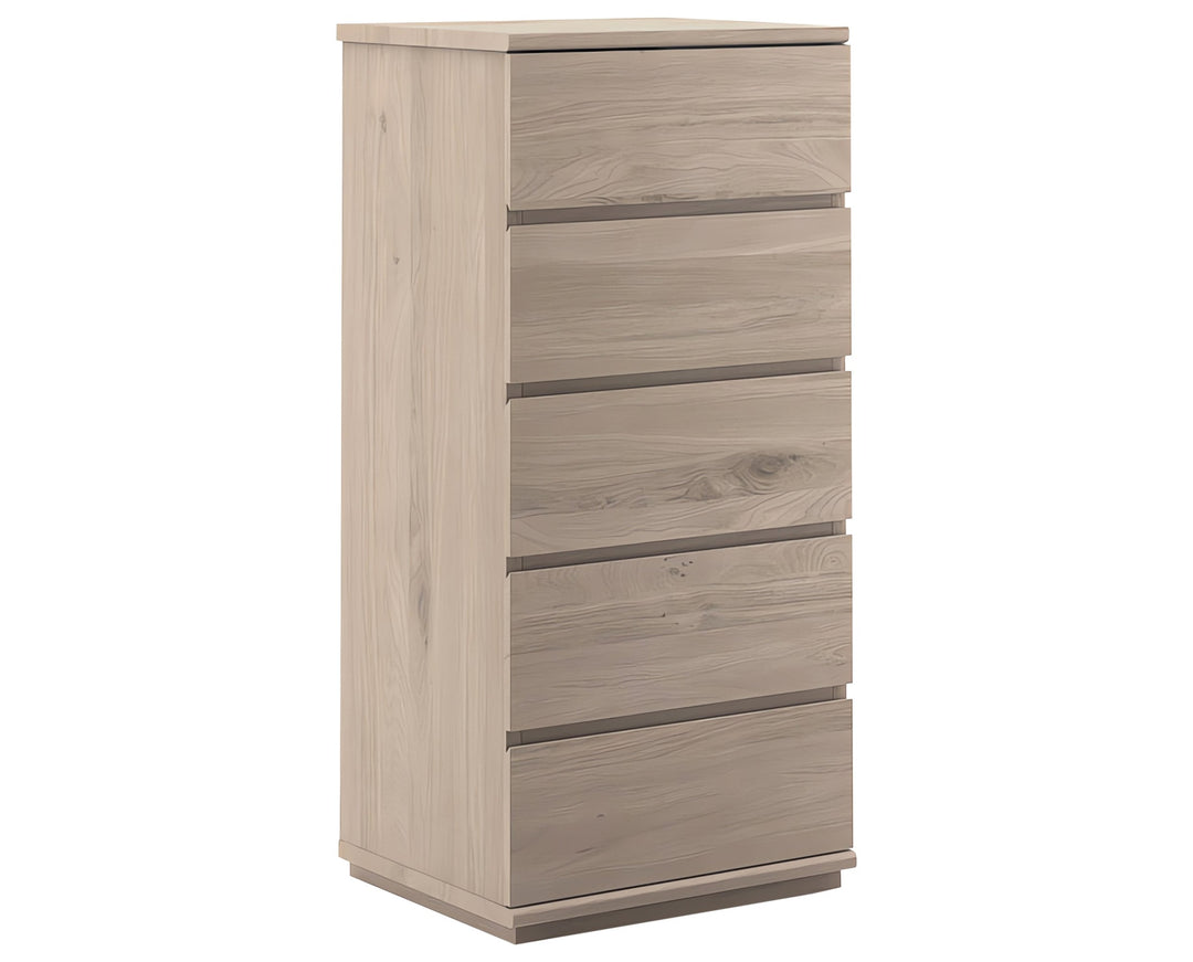 Nevada Narrow Chest — studio view, light oak finish