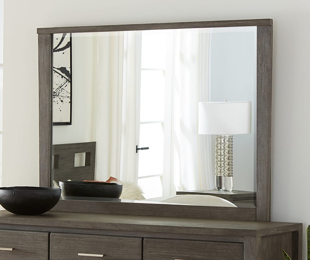 Nevis Dresser Mirror in Sharkskin — styled on the matching dresser (sold separately)