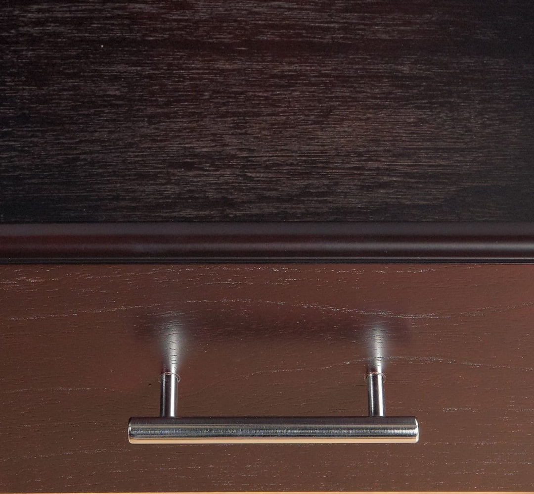 Nevis Five Drawer Chest in Espresso — detail view