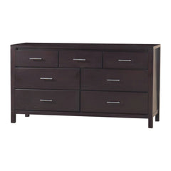 Nevis Seven Drawer Dresser by Modus in Espresso — on a white background