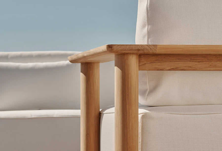 Newport Teak Fixed Chaise Outdoor Chaise Harbour Outdoor