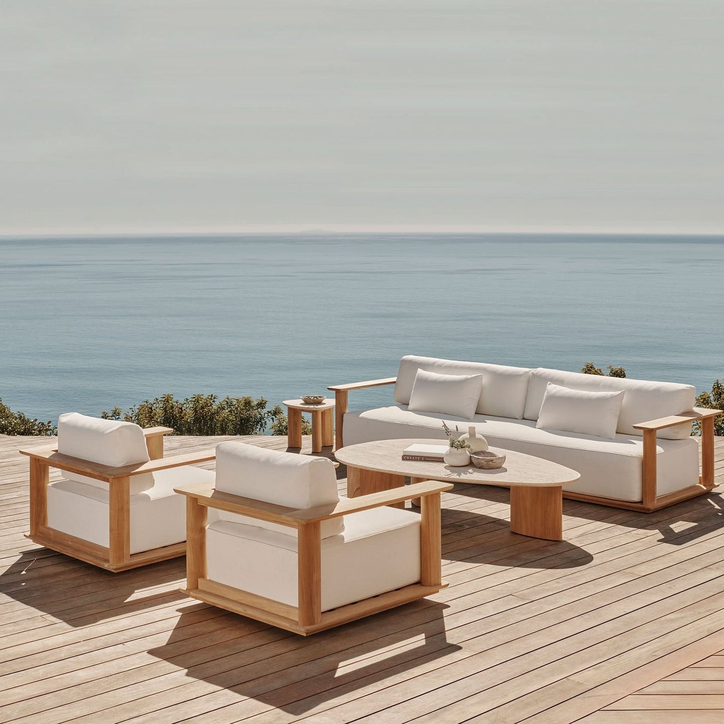 Newport Teak Sofa 108" Outdoor Sofas Harbour Outdoor