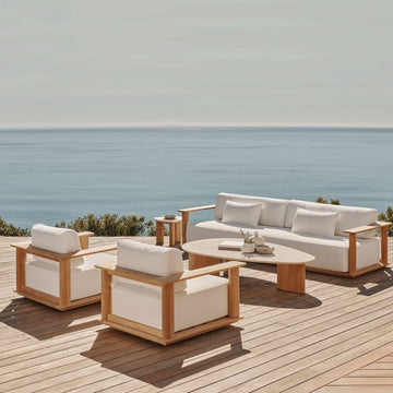 Newport Teak Sofa 108" Outdoor Sofas Harbour Outdoor