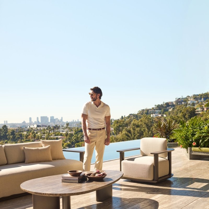 Newport Aluminum Barrel Lounge Chair by Harbour lifestyle 1
