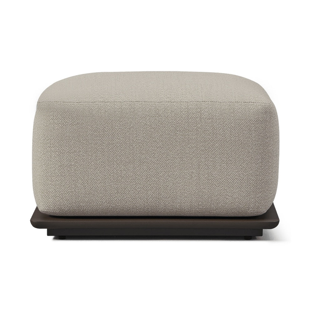 Newport Aluminum Ottoman by Harbour Outdoor — full product view
