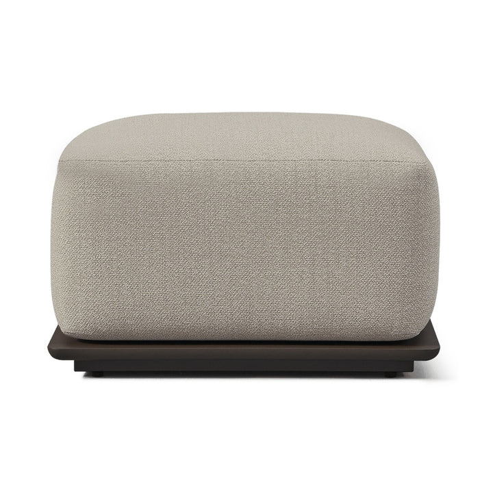 Newport Aluminum Ottoman by Harbour Outdoor — full product view