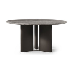 Newport Aluminum Round Dining Table 60" by Harbour Outdoor — full product view