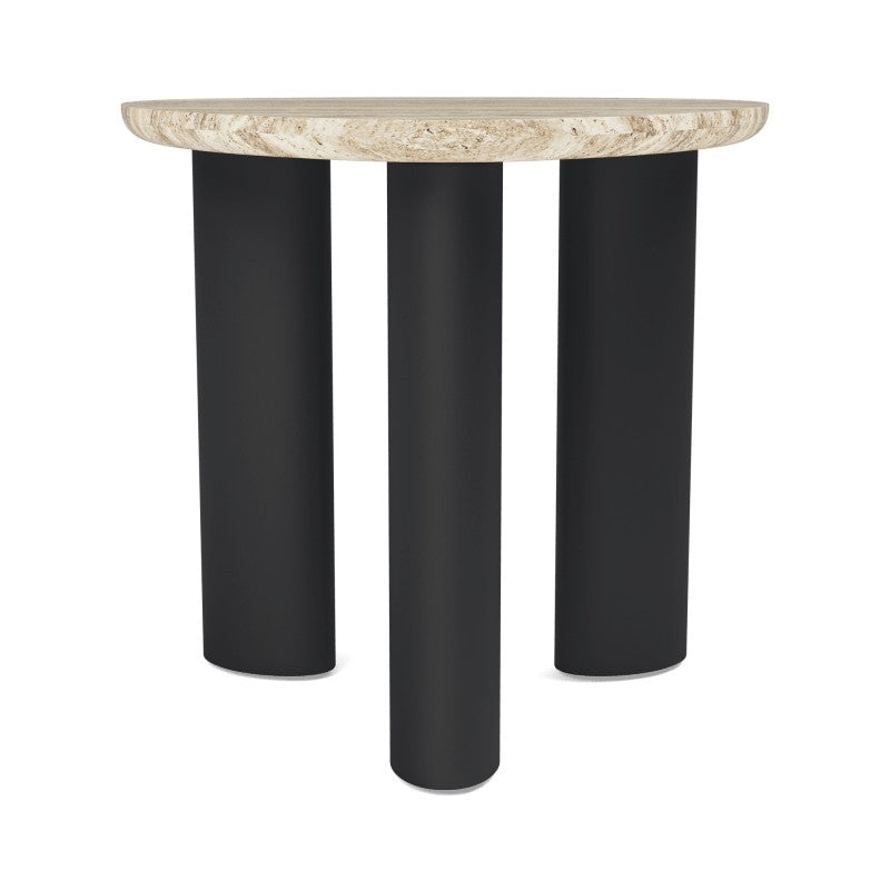 Newport Aluminum Side Table by Harbour in Aluminum Asteroid