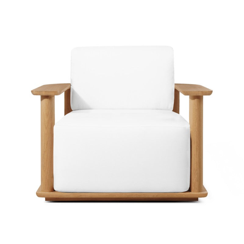 Newport Teak Barrel Swivel Lounge Chair by Harbour in Teak Natural