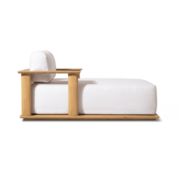 Newport Teak Fixed Chaise Outdoor Chaise Harbour Outdoor