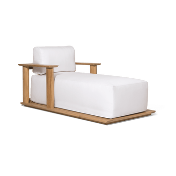 Newport Teak Fixed Chaise Outdoor Chaise Harbour Outdoor