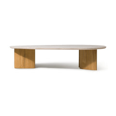 Newport Teak Oblong Coffee Table 64" by Harbour Outdoor — full product view