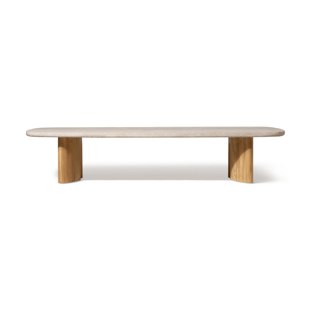 Newport Teak Rectangle Coffee Table 76" by Harbour Outdoor — full product view