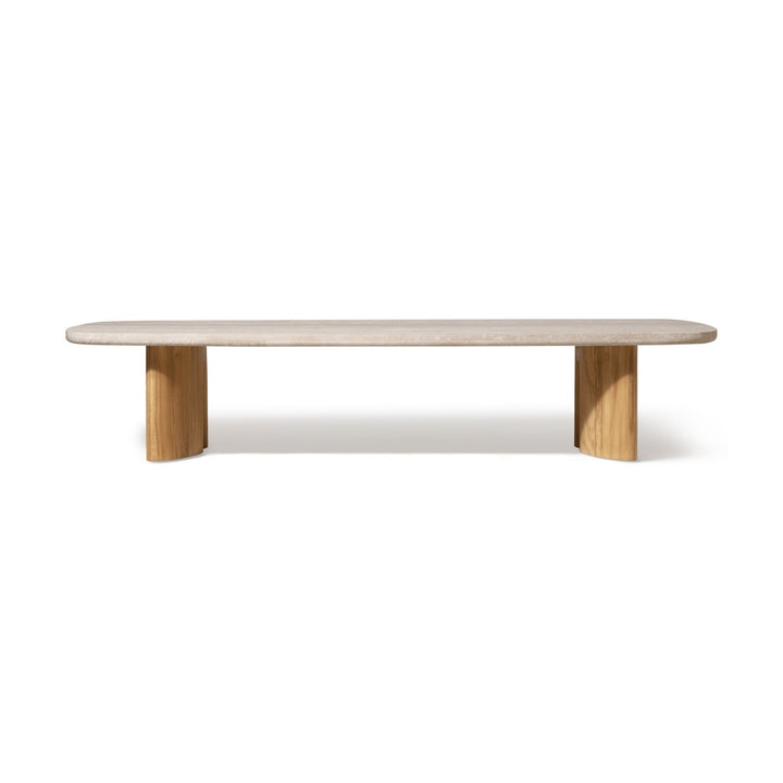 Newport Teak Rectangle Coffee Table 76" by Harbour Outdoor — full product view