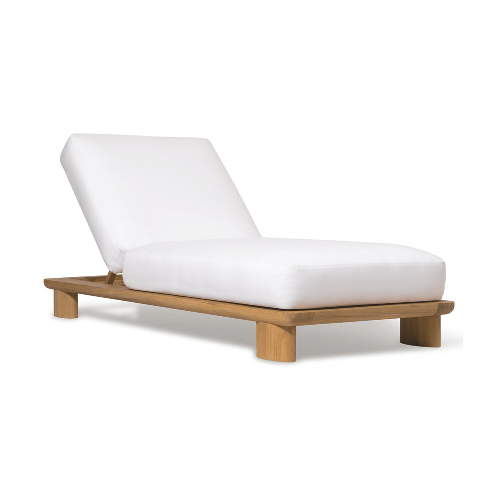Newport Teak Sun Lounge by Harbour Outdoor — full product view