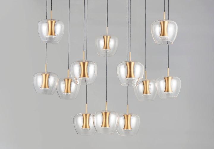 Newton 12-Light LED Pendant by ET2 Lighting, styled view 3