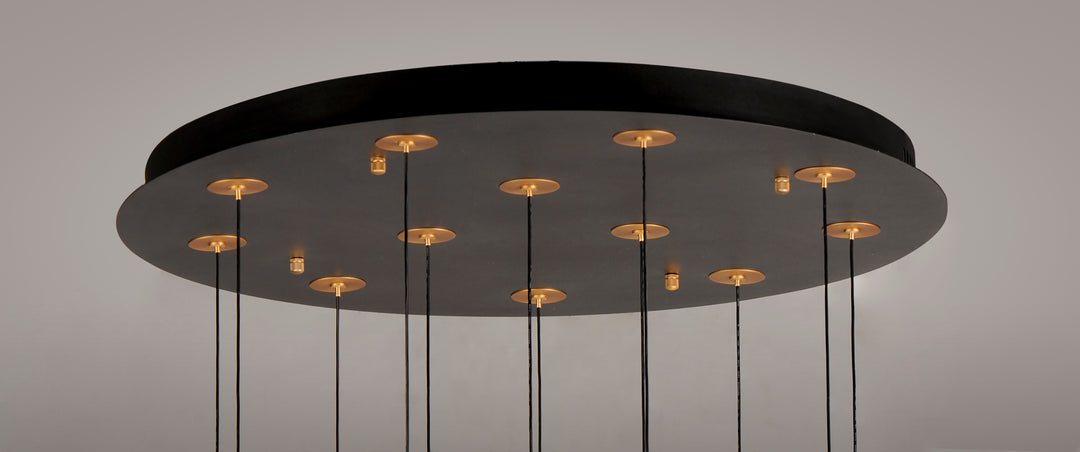 Newton 12-Light LED Pendant by ET2 Lighting, styled view 4