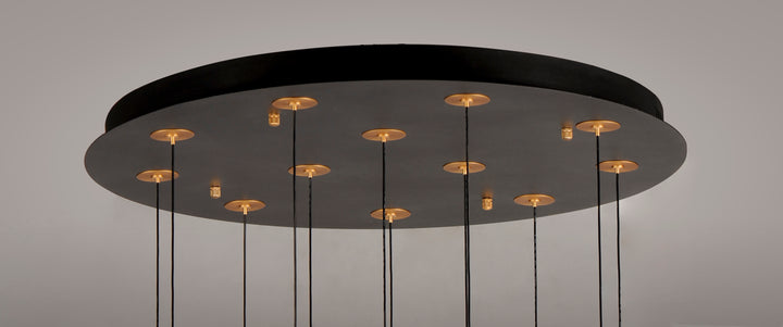 Newton 12-Light LED Pendant by ET2 Lighting, styled view 4