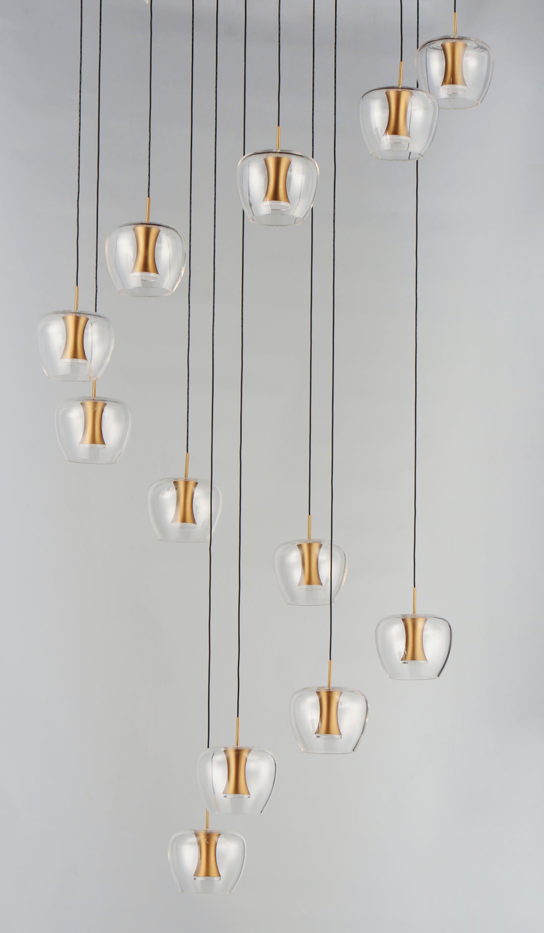 Newton 25-Light LED Pendant by ET2 Lighting, styled view 2