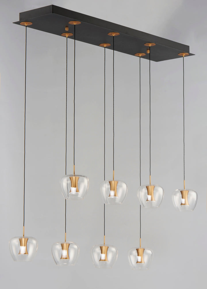 Newton 8-Light LED Pendant by ET2 Lighting, styled view 5
