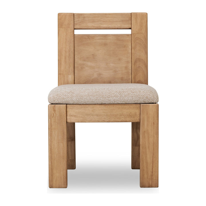 Nia Chenille Upholstered Dining Chair by Modus in Lioness and Hyena — product view on a white background
