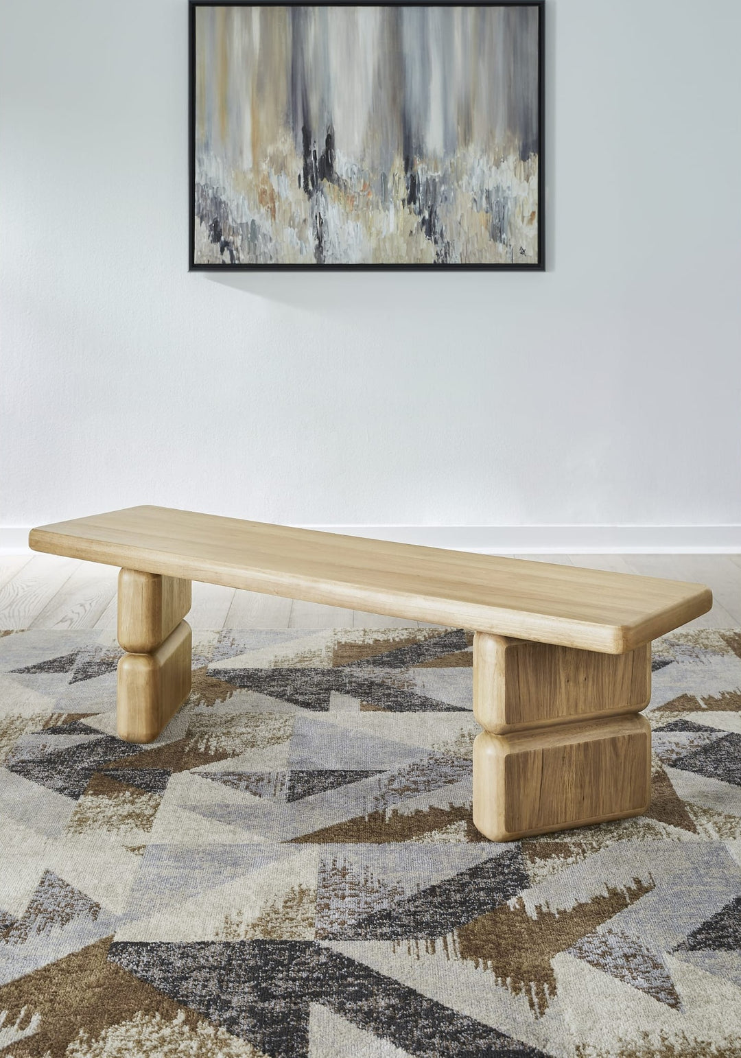 Nia Dining Bench in Lioness — lifestyle photo