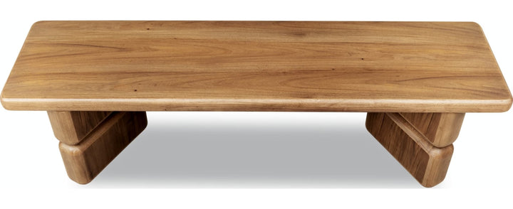 Nia Dining Bench in Lioness — product view on a white background